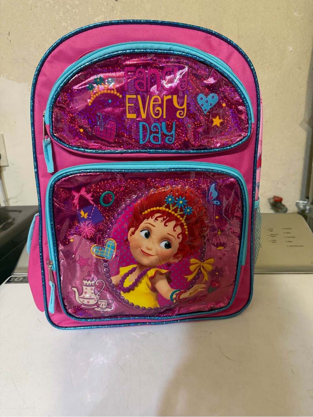 Girls Pink and Turquoise Character Backpack — Every Day Sparkle